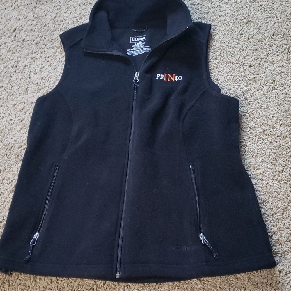 L.L. Bean Black Fleece Vest